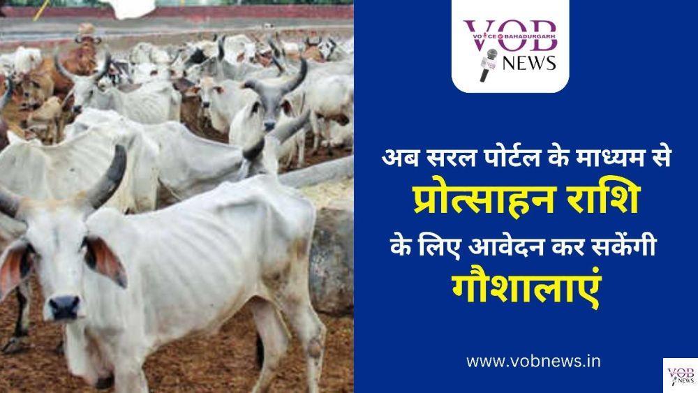 Read more about the article अब सरल पोर्टल के माध्यम से प्रोत्साहन राशि के लिए आवेदन कर सकेंगी गौशालाएं