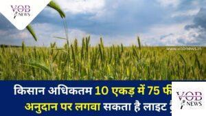 Read more about the article किसान अधिकतम 10 एकड़ में 75 फीसदी अनुदान पर लगवा सकता है लाइट ट्रैप