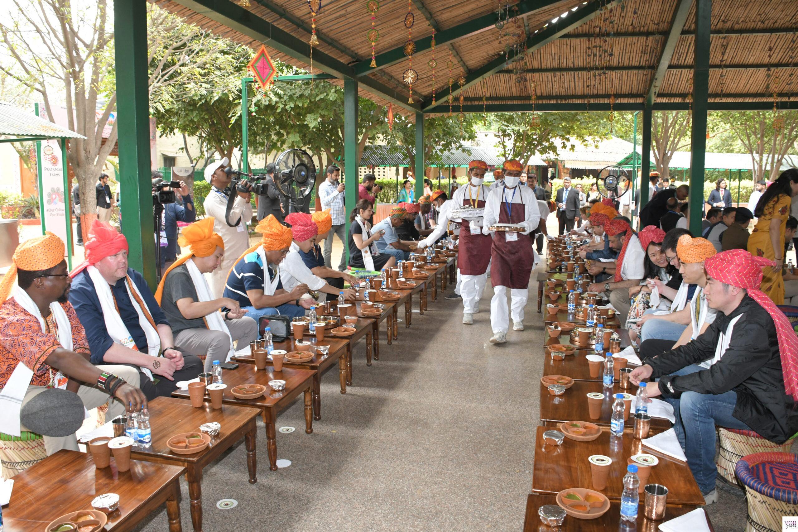 Read more about the article विदेशी मेहमानों को लंच में परोसे गए हरियाणवी व्यंजन