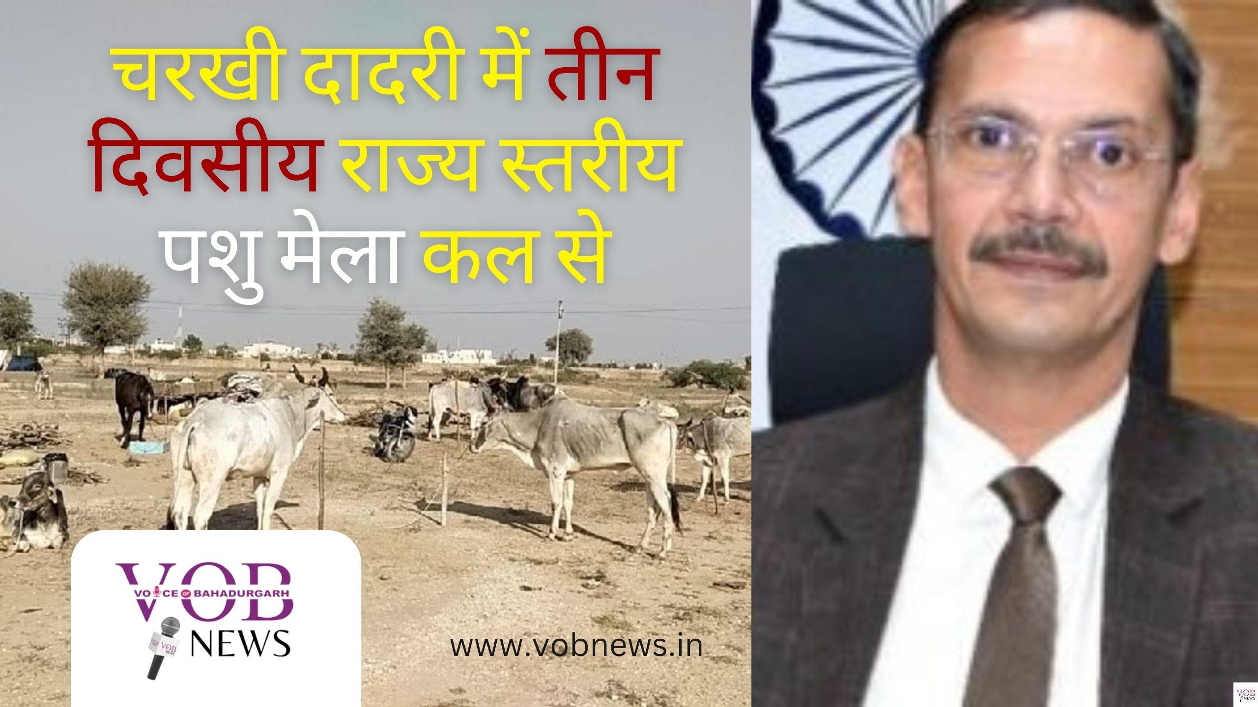 Read more about the article चरखी दादरी में तीन दिवसीय राज्य स्तरीय पशु मेला कल से